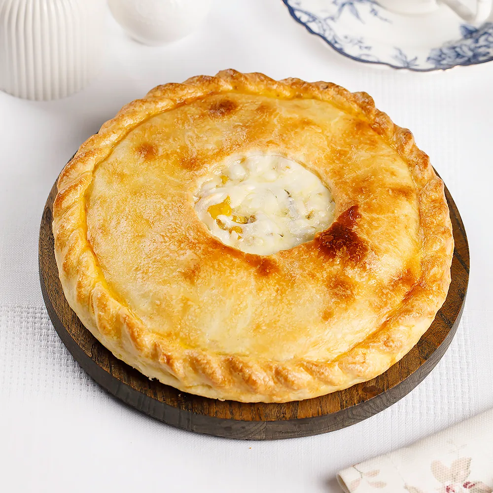 Пирог с курицей и грибами