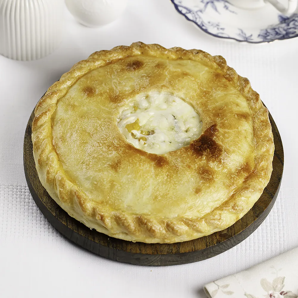 Пирог с курицей и грибами